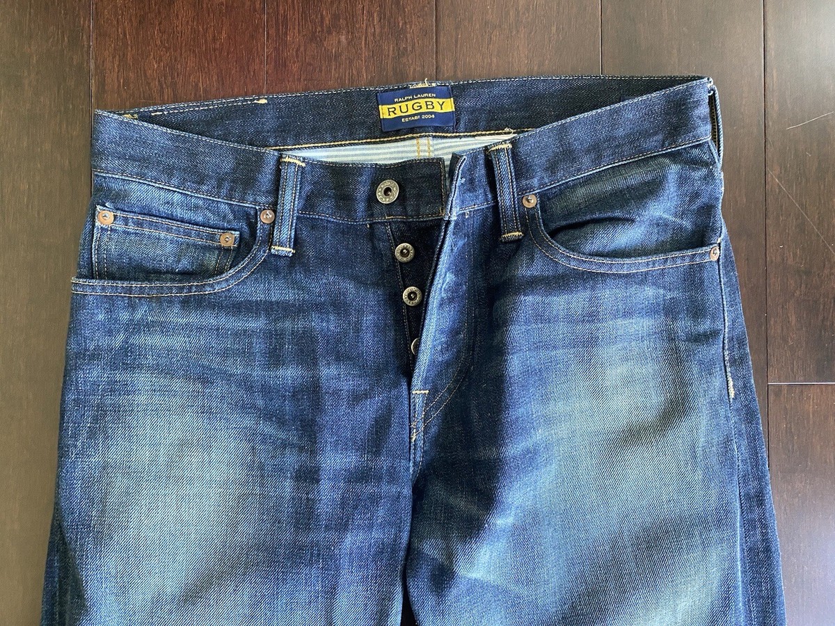POLO RALPH LAUREN デニム RUGBY $395 Polo Ralph Lauren Rugby Denim Selvedge Jeans Straight