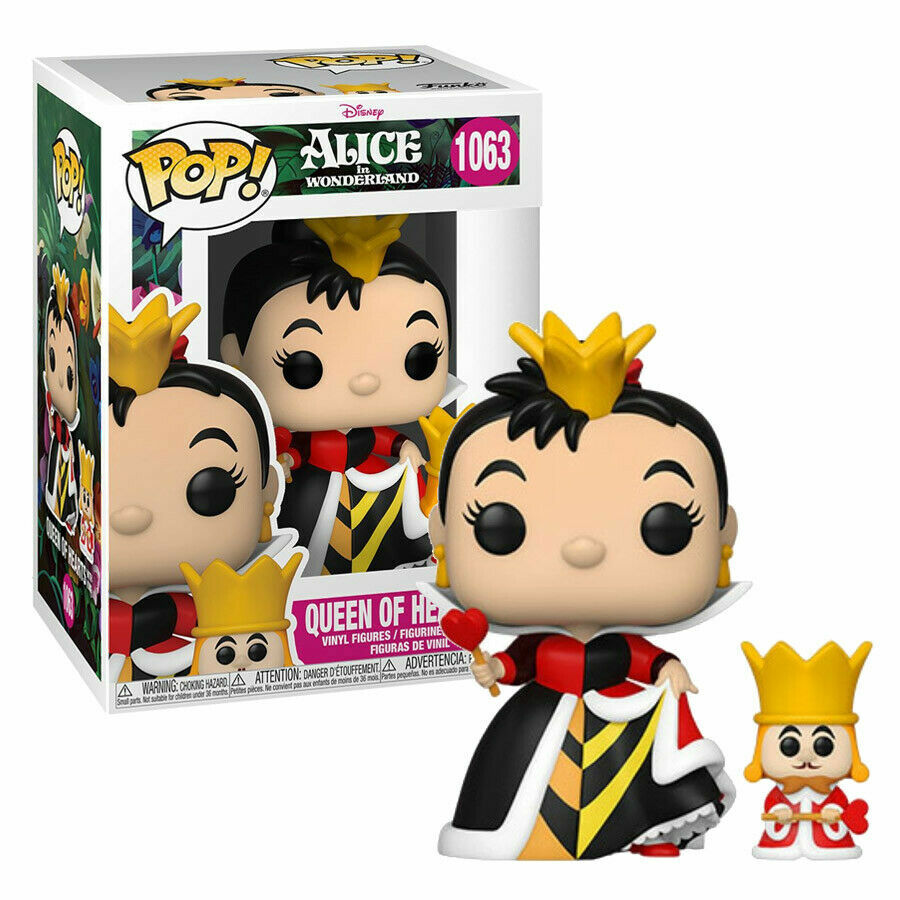Disney Alicia En País de Maravillas Reina Corazones 9.5cm Pop Vinyl Figura Funko