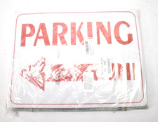 Qunclay Event Parking Signs w Stakes Directional Arrows 4 Piece Set 12" x 16"