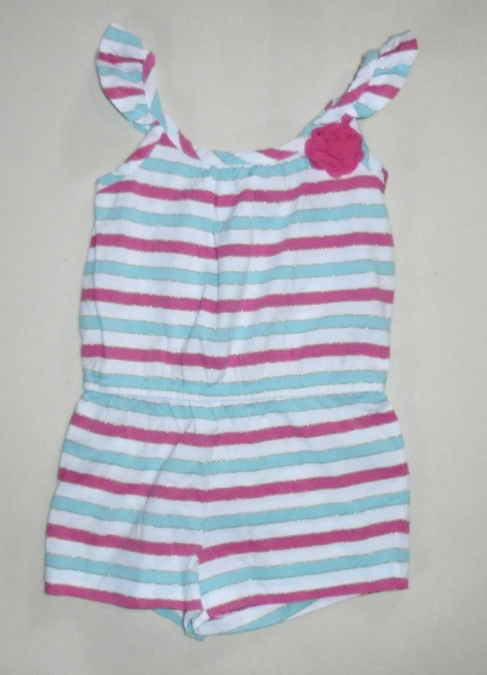 Nuevo con etiquetas Mameluco Gymboree Niñas Rosa Rayas Talla 6 NUEVO Foto 3 de 3