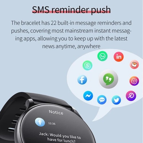 Smart Watch Fitness Tracker Blood Pressure Heart Rate Monitor Sports Watches - 第 5/13 張圖片