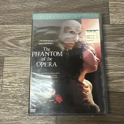 The Phantom Of The Opera Full Screen Edition New & Sealed 2005 Warner Bros DVD