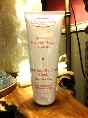 Clarins PURE & RADIANT MASK W/ Pink Clay ACNE MASK~ PRO/SALON SIZE 200ml/7oz