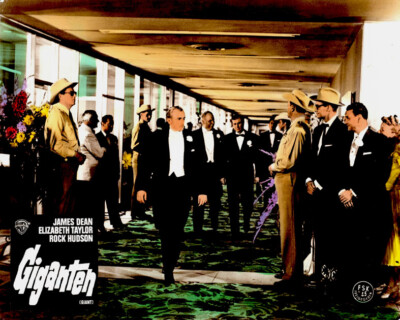 Giganten ORIGINAL Aushangfoto James Dean / Rock Hudson / Elizabeth Taylor