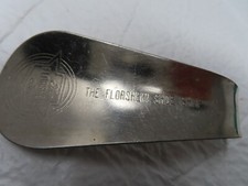 1960s Florsheim Shoes Vintage Steel Shoe Horn Silver