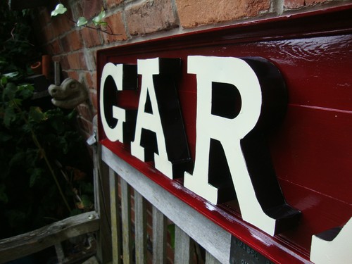 Garage Sign 3D metal letter set mancave wall sign shed workshop Garage VAC135 - Picture 9 of 14