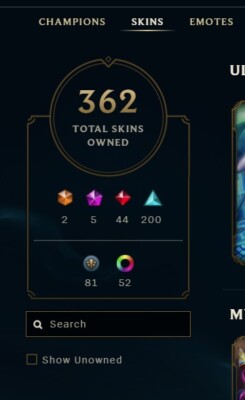 LoL ACC EUW Nearly 400 SKINS (4000$+value) + DIVINE HEAVENSCALE LEE (200$ value)