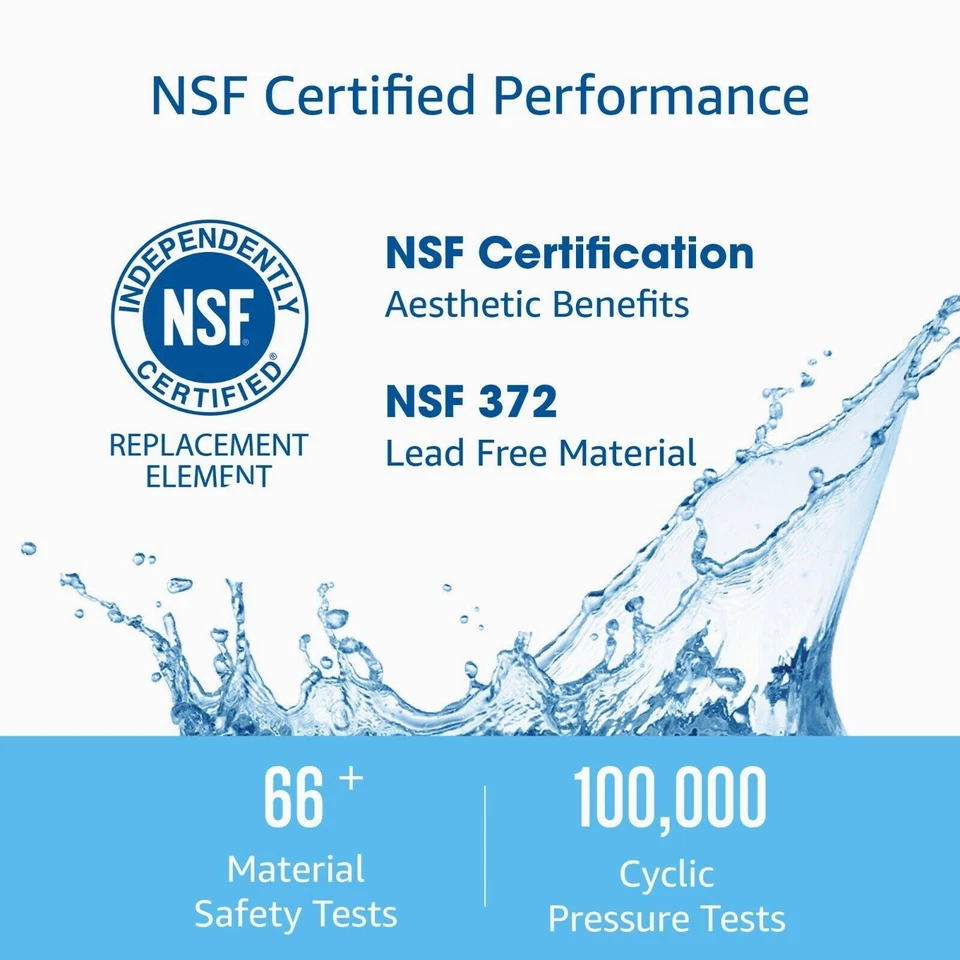 AQUA CREST FQSLF Under Sink Water Filter, Replacement for GE® FQSLF, GXSV65R - Image 2 of 4