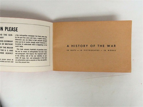 A HISTORY OF THE WAR by Rudolf Modley Infantry Journal - Penguin Books 1944 - Foto 4 di 9