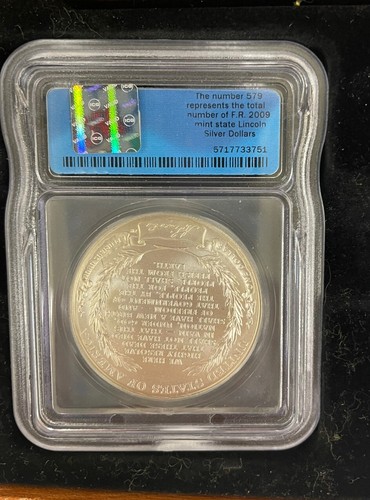 PR & MS - 2009 P Lincoln Silver Dollars - PCGS PR70DCAM & MS70 - - Picture 4 of 5