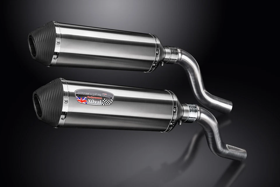 Kawasaki Ninja 1000 2011-2020 Slip On 13.5" X-Oval Stainless Exhaust Muffler Kit — 第 3/4 张图片