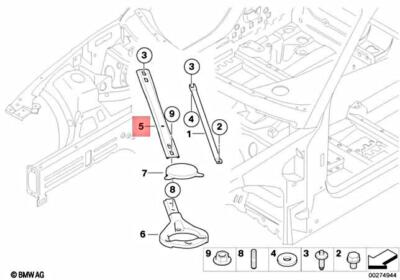 Genuine BMW M X1 E82 E84 M Coupe X1 16d 18d Spring Dome Strut Left 51618051973