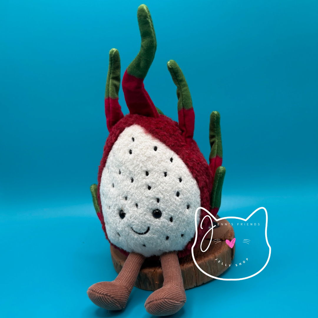 Jellycat AMUSEABLES DRAGON FRUIT New BNWT w/ DUST BAG Soft Plush