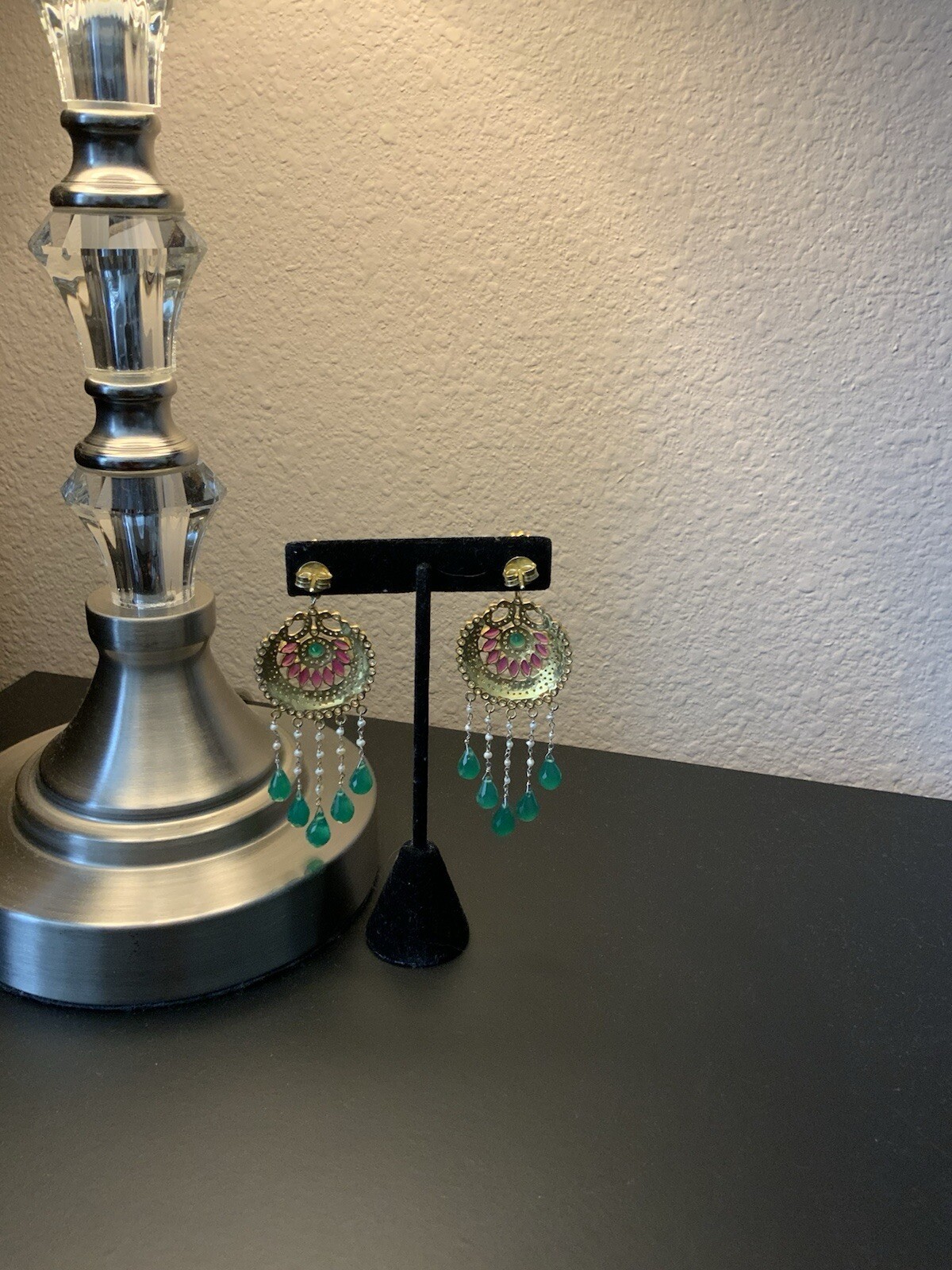 Emerald, Ruby And Multicolor Gemstone Studded 925… - image 2