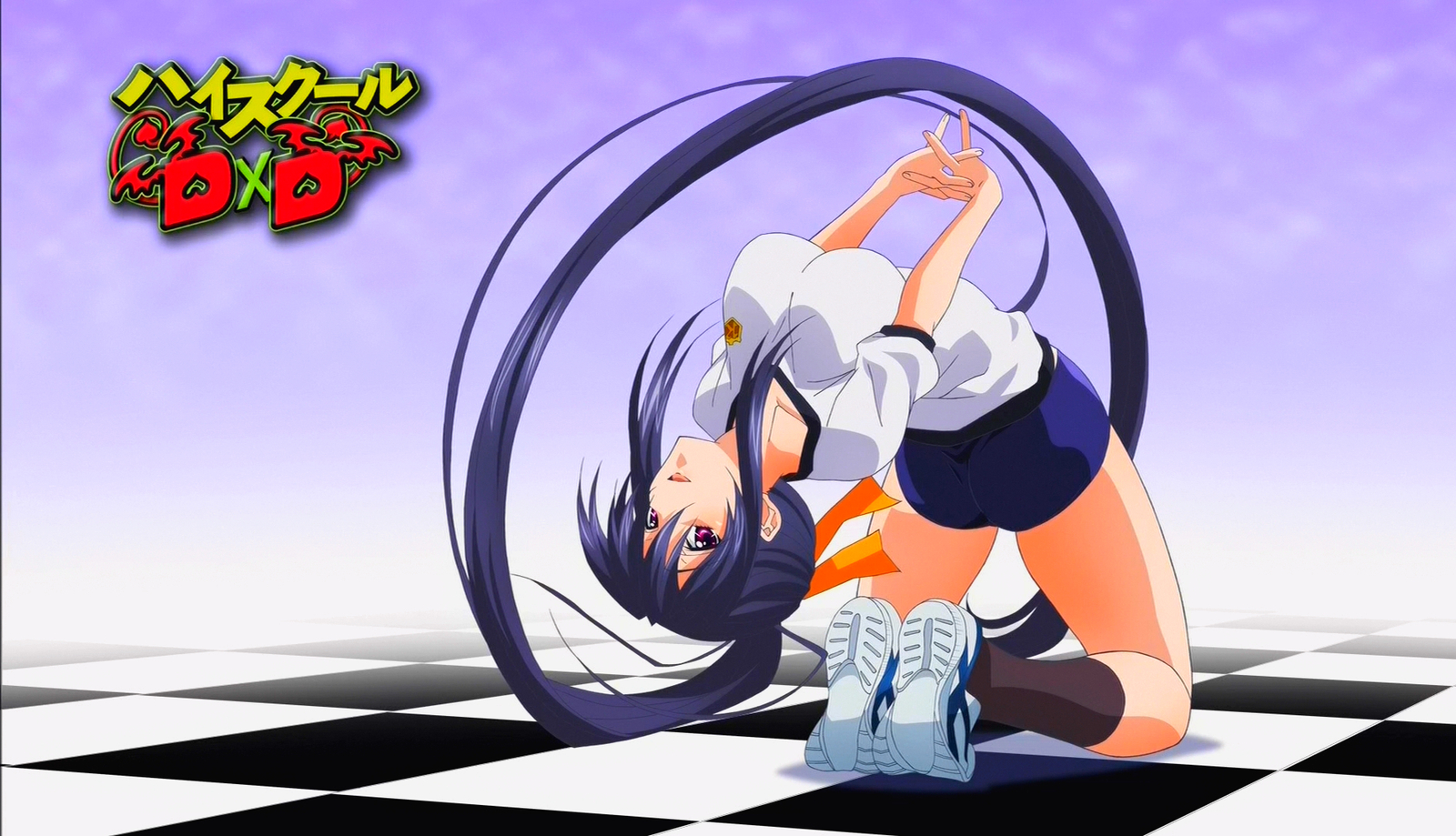 Anime High School DxD Akeno Himejima Gym Shorts Gaming Desk Mat CCG