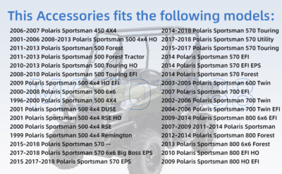 Lot De 2 Joints En U Avant Et Arrière Pour Polaris Ranger RZR Scrambler Sportsman 300 325 330 - Foto 10