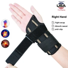Wrist Hand Support Brace Carpal Tunnel Sprain Arthritis Gym Sports Right Hand