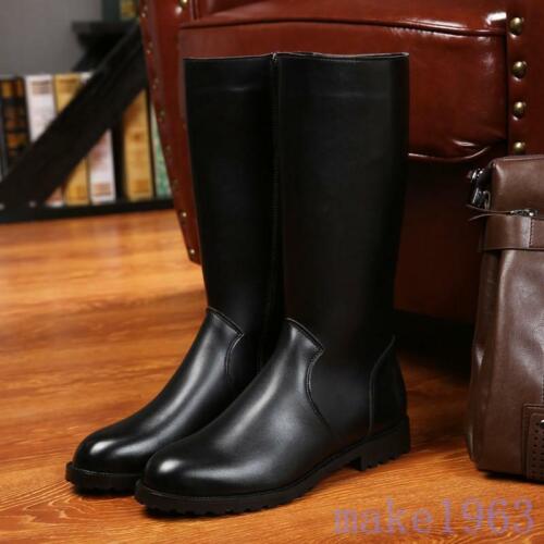 Military Men German Pu Leather Combat Officer Boot Riding Black Boots Size Shoes - 第 1/8 張圖片