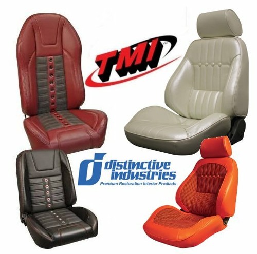 1997- 02 Camaro Highback Seat Upholstery Made by TMI in the US, Dark Grey - Picture 11 of 12