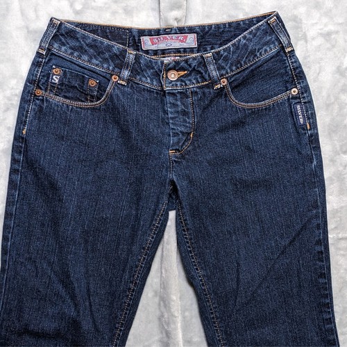 Silver Jeans Womens 29x30 Blue Curvy Fit Low Rise Straight Dark Wash Denim - Picture 3 of 13