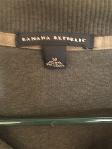 Banana Republic Full Zip Track Jacket Medium Green - Picture 2 of 3