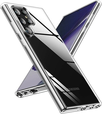 Shockproof Clear Case For Samsung Galaxy S24 S23 Plus S22 S22 Ultra Slim Cover