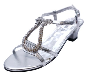 girls silver dress sandals