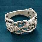 ANTIQUE 19th century Ring author jewelry SILVER 84 vintage handmade model grapes