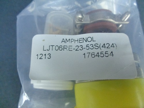 New Amphenol Straight Plug Connector LJT06RE-23-53S (424) SKU B1 T - Picture 3 of 9