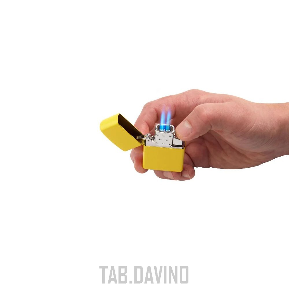 Insert Double Flamme Zippo - Briquet Gaz Rechargeable Pour Étui Zippo Classique - Flamme Bleue 1260°C
