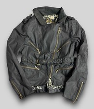 Barbour X Temperley Hertfordshire Wax Jacket Ladies Uk 14 Black