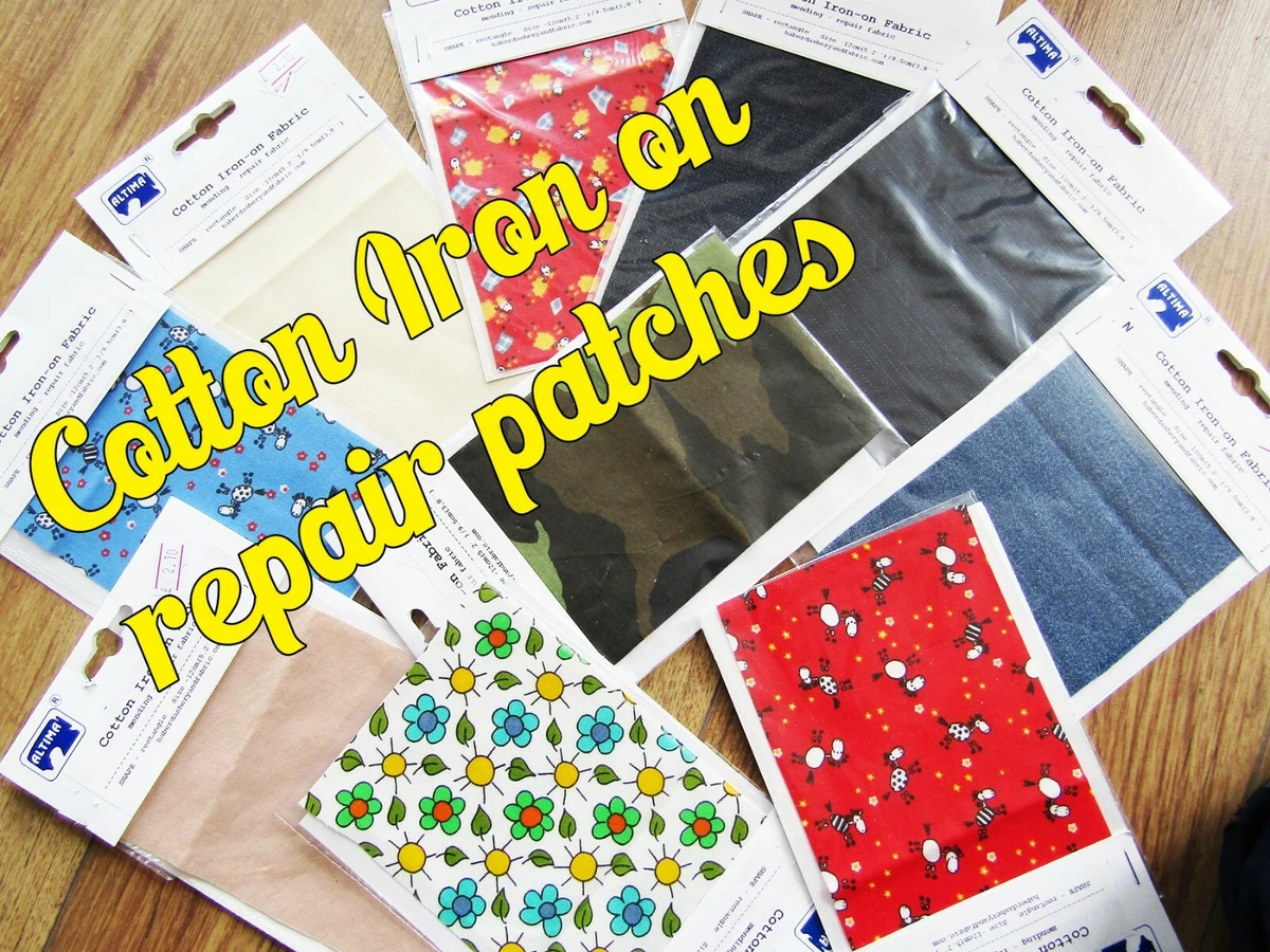 Iron on Mending Patches Fabric Patches Repair Iron-on Fabric Self