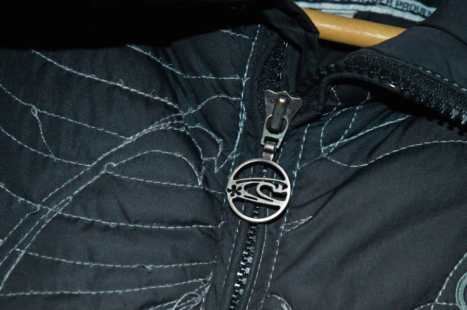 Chaqueta Bomber O'Neill Rider Desarrollada Negra Acolchada Cuello Alto - Mediana  Foto 4 de 4