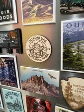 Guadalupe Mountains National Park  Souvenir Gift Fridge Wood Magnet NPS