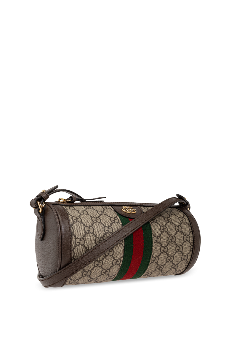 GUCCI| (795258 96IWG 8745) GUCCI Ophidia Small Beige And Ebony GG Canvas Shoulder Bag