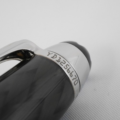 Montblanc Meisterstuck Solitaire Carbon Steel Ballpoint Pen (France) with Box - Picture 9 of 13