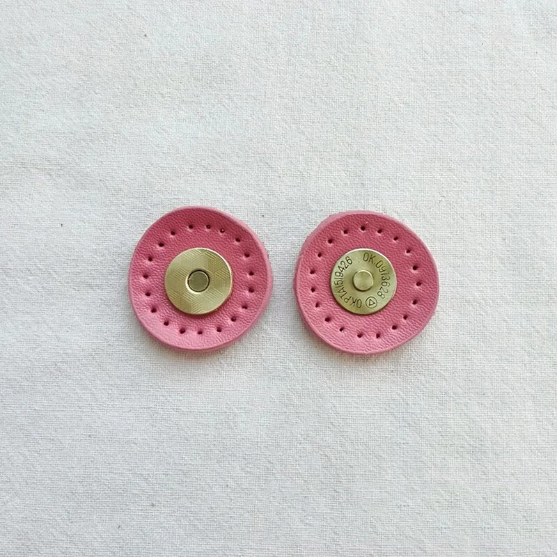 5 Sets Circle Leather Sew on Button Snap Bag Wallet Magnetic Buckle Bag DIY Tool - Image 3 of 4