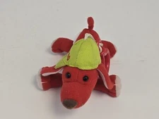 Millanimals 01-01-00 Backpack Clip Plush Red Dog 2000 Commonwealth Millennial