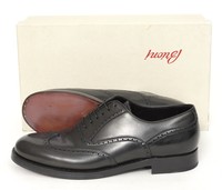 Brioni Anthony Black Green Leather Wingtip Brogue Oxford Shoes 9 1/2 D on sale Brioni Anthony Black Green Leather Wingtip Brogue Oxford Shoes 9 1/2 D on sale