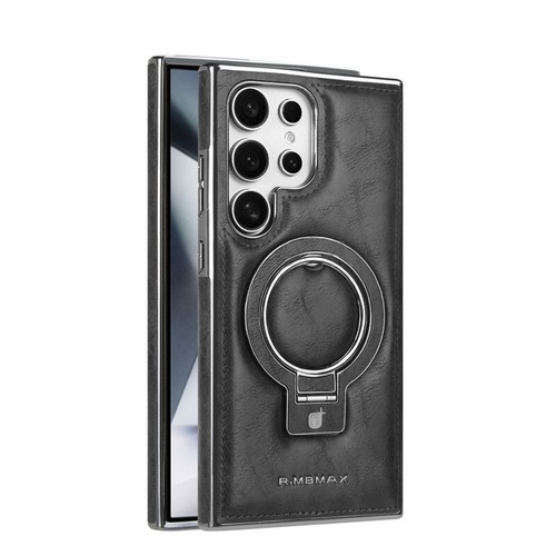 Für Samsung Galaxy S24 S23 Ultra Plus Leder Ring Ständer TPU Magnet Case Hülle - Bild 12 von 26