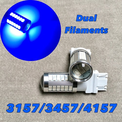 Front Turn Signal Parking Light BLUE SMD LED Bulb T25 3057 3157 4157 SRCK W1 FA eBay