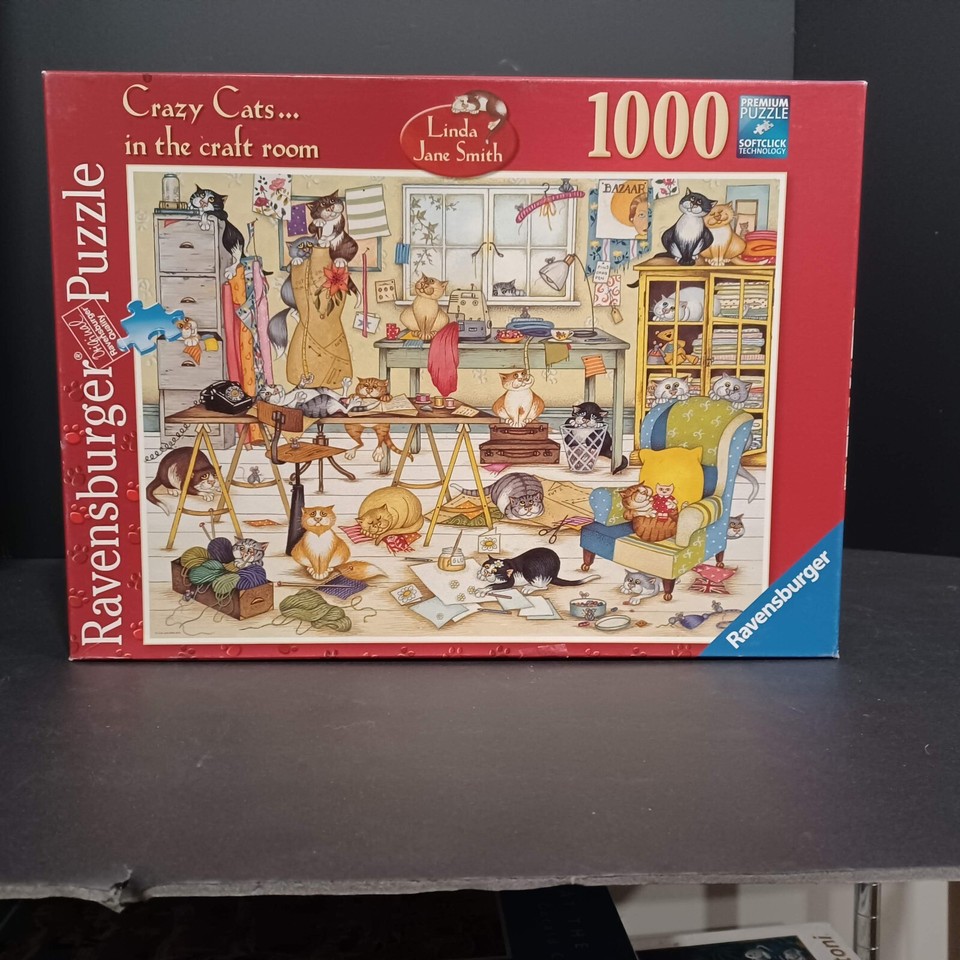 Ravensburger 1000pc CC in the Craft Room Linda Jane Smith 2010 jigsaw ...