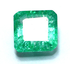 8.20 Ct Natural Asscher Cut Colombian Green Emerald Certified Loose Gemstone