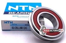 NTN JAPAN 60/28 LLU NR BALL BEARING, RUBBER SEALED SNAP RING 28x52x12mm