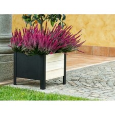 Fioriera in Legno da Giardino Terrazzo Rettangolare Vaso 36x36