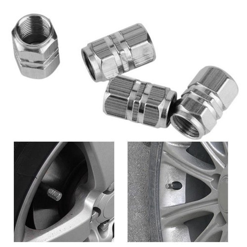 4x Aluminum Tire Valve Caps for Cars Trucks Bikes 4 Color Options Ava B1X0 D3P7