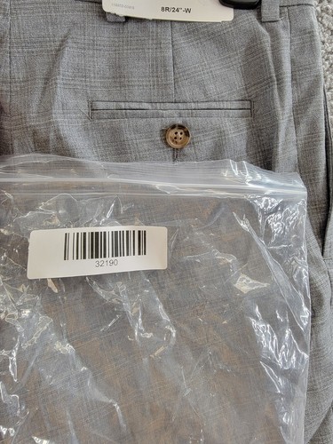 Lauren Ralph Lauren Plaid Pants Big Boys 8R / 24"-W Gray Hook & Bar Closure - Picture 15 of 15