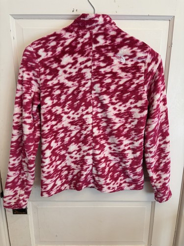 The North Face Girls Osolita Full-Zip Jacket Pink White Fleece Size XL 14-16 - Picture 6 of 10