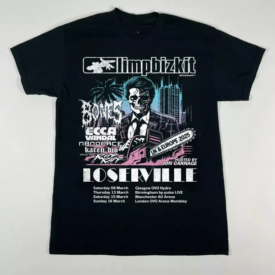 ミュージシャン 90s LIMPBIZKET T-SHIRT Vintage 90s Limp Bizkit Band Promo Album Tour Concert Tshirt