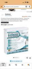 Bamboo Mattress Protector Deep Pocket Waterproof Breathable Fitted Bed Cover